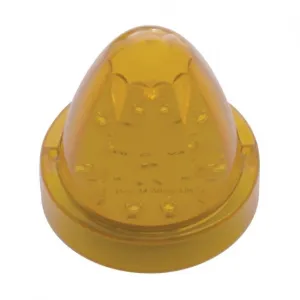 13 LED Watermelon Truck-Lite Style Cab Light - Amber LED/Amber Lens