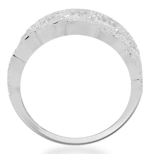 14K Solid White Gold Womens Diamond Cocktail Ring 2.52 Ctw