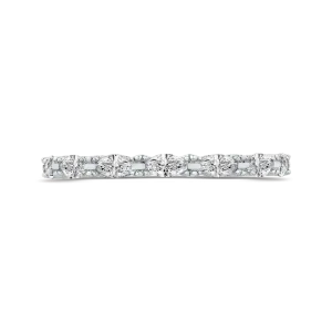 14K White Gold Marquise Diamond Wedding Band