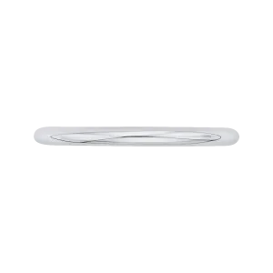 14K White Gold Plain Wedding Band