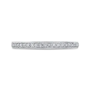14K White Gold Round Diamond Wedding Band