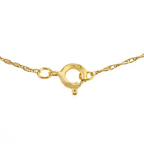 1.5 Carat 14K Solid Yellow Gold Cross Necklace Natural Sapphire
