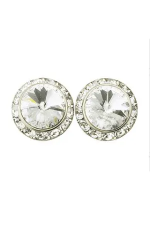 15MM SWAROVSKY CLIP ON EARRINGS