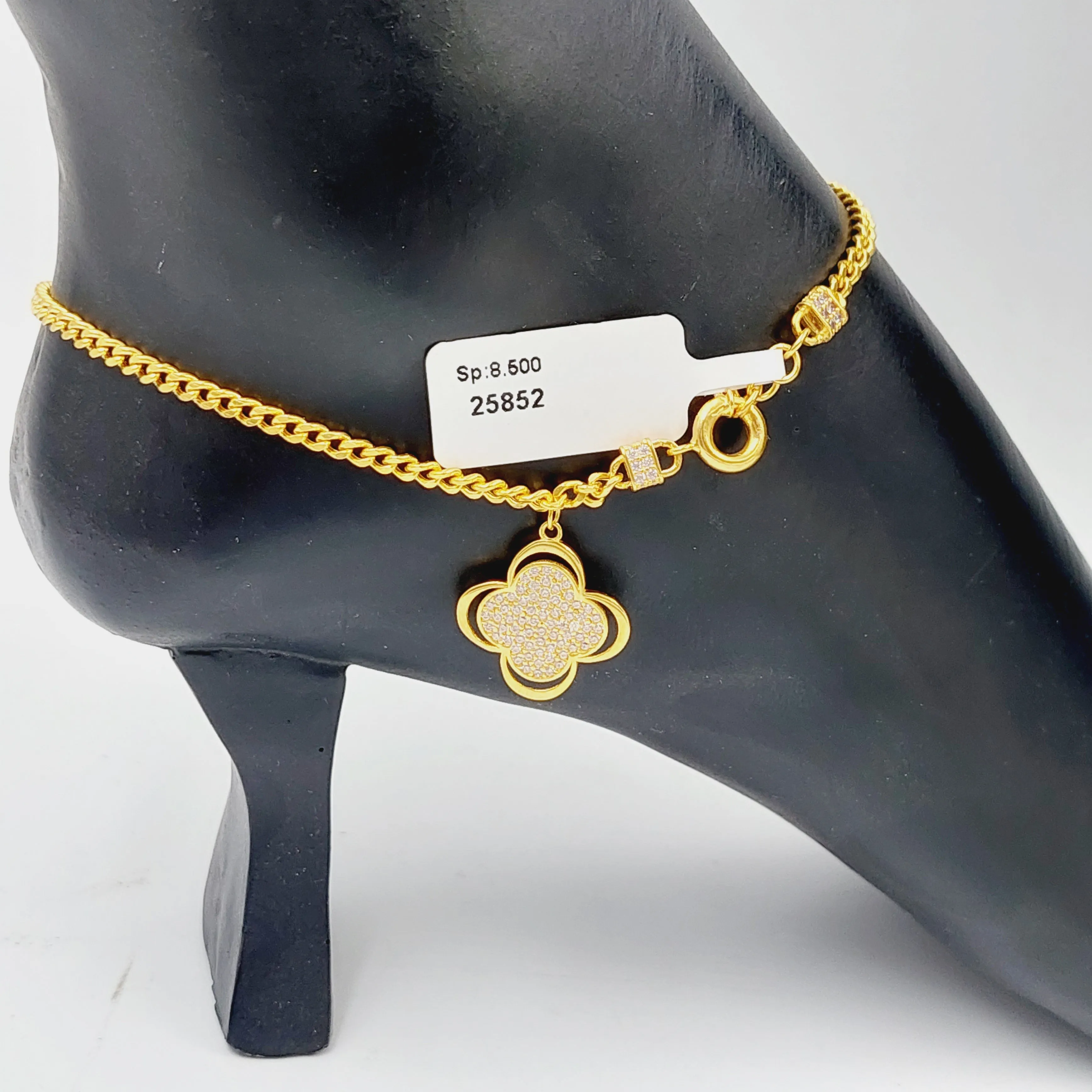 21K Clover Anklet