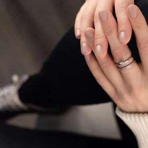 2Row Ring Rhodium CZ