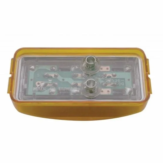 3 LED Reflector Clearance/Marker Light - Amber LED/Amber Lens