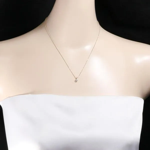 4℃ K10PG Necklace White Topaz Pink Gold