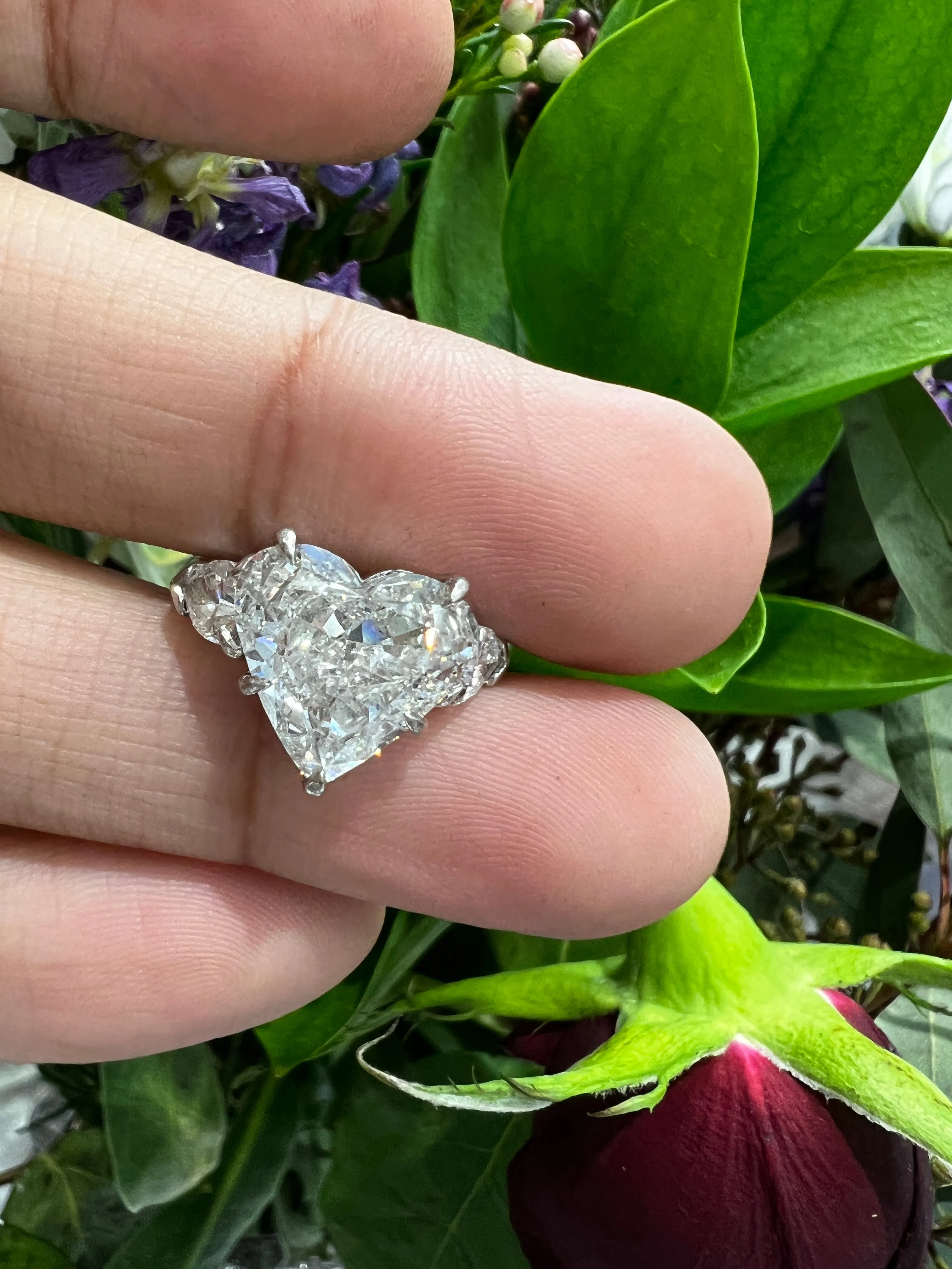 4.15 ct Heart Diamond Ring