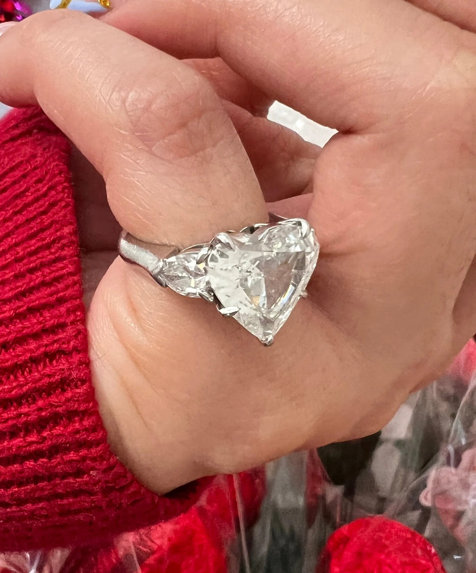 4.15 ct Heart Diamond Ring