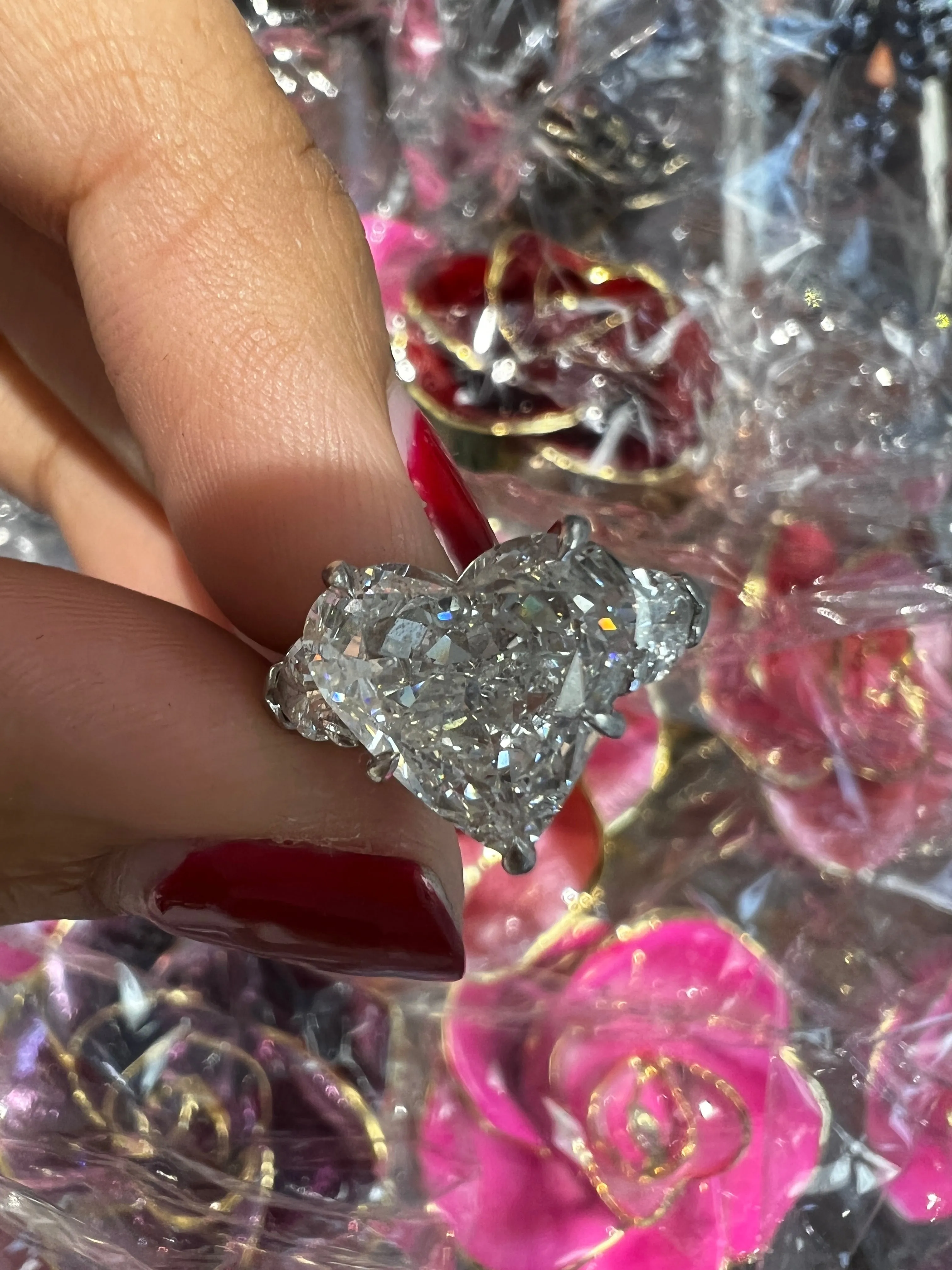 4.15 ct Heart Diamond Ring