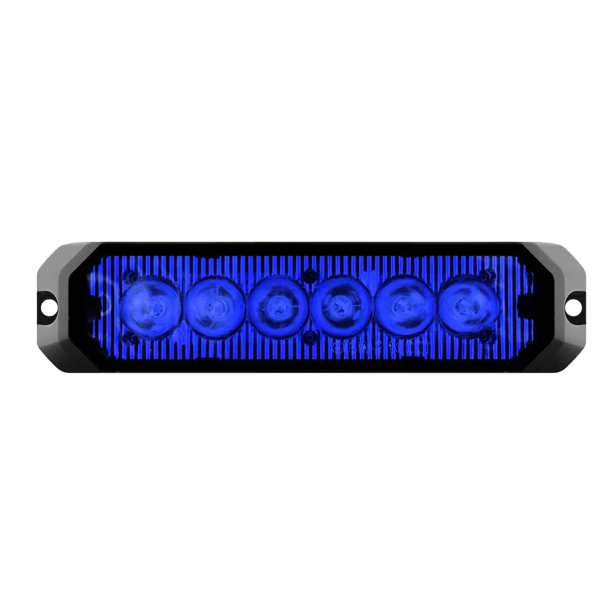 5″ MEDIUM RECTANGULAR HIGH POWER LED STROBE LIGHT, BLUE/BLUE