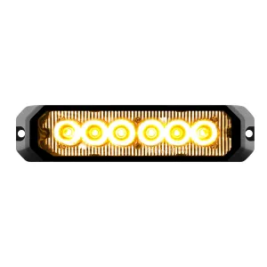 5″ MEDIUM RECTANGULAR HIGH POWER LED STROBE LIGHT,AMBER/CLEAR