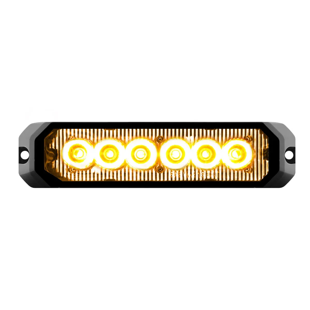 5″ MEDIUM RECTANGULAR HIGH POWER LED STROBE LIGHT,AMBER/CLEAR