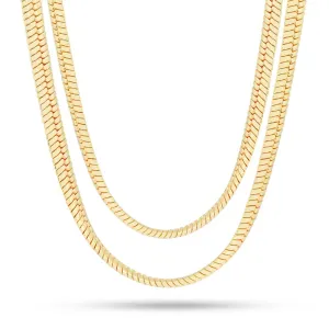 8mm Thick Herringbone Chain Choker Set