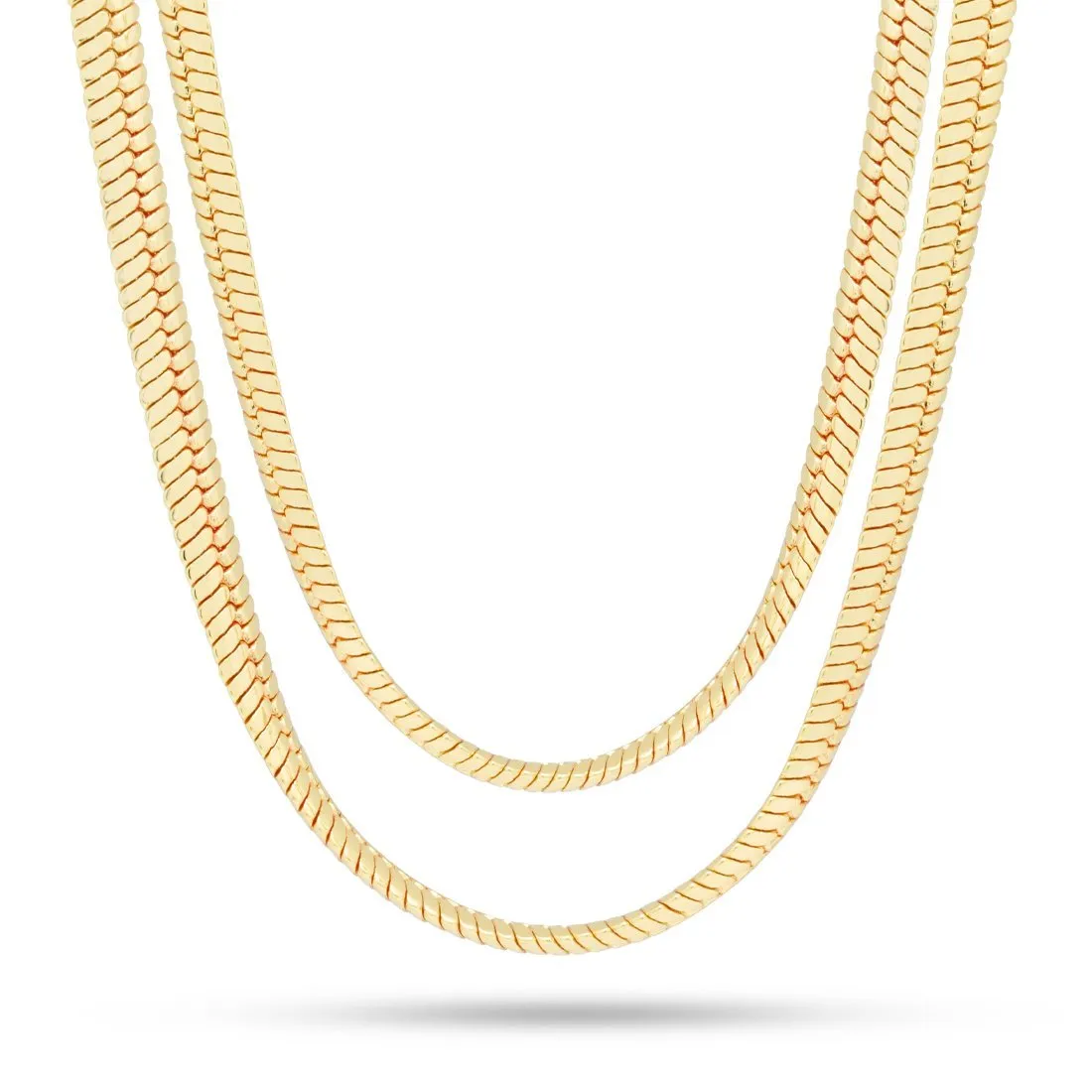 8mm Thick Herringbone Chain Choker Set