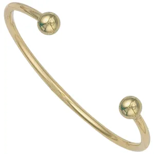 9ct Yellow Gold Ladies/Gents 3mm Solid Torque Bangle