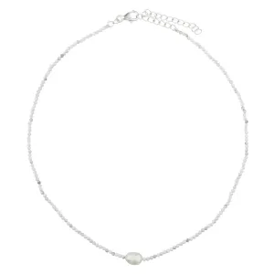 Amina, Howlite and Pearl Choker