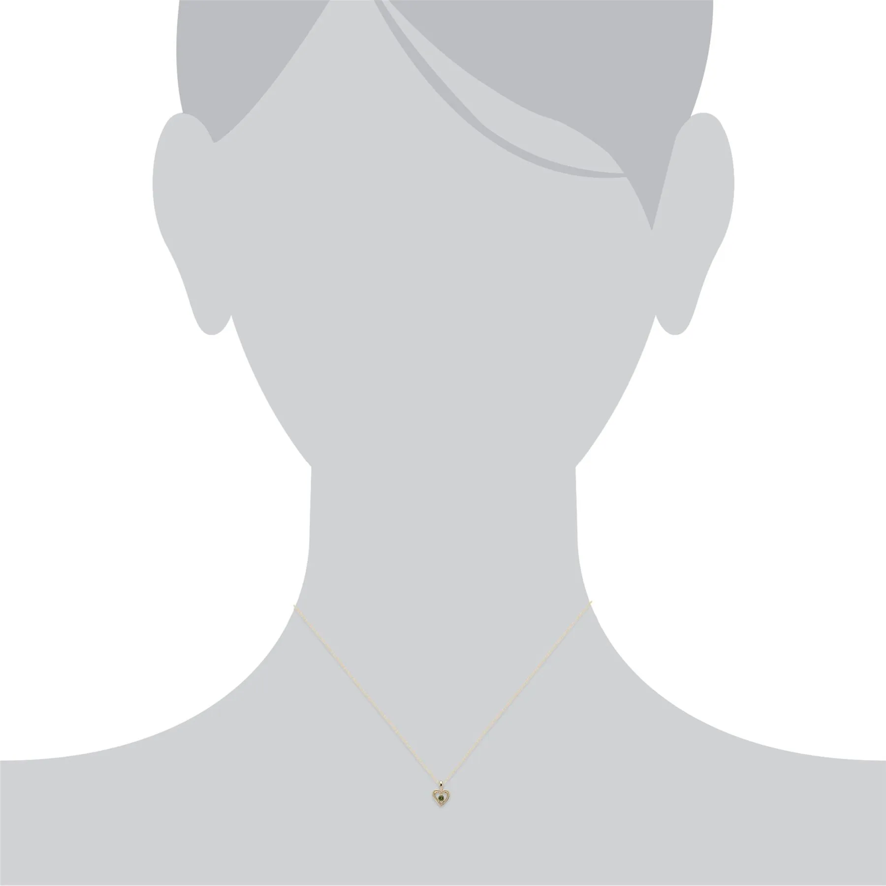 Améthyste Collier, 9 CT Améthyste or Jaune Pierre Unique Coeur Pendentif sur 45cm Chaîne