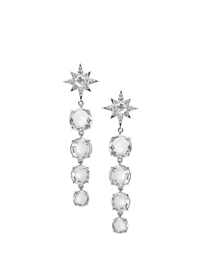Aztec Graduated Starburst Earrings
