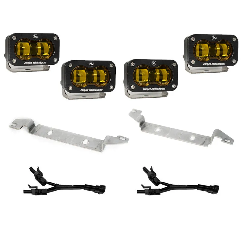 Baja Designs 2022  Toyota Tundra S2 SAE OEM Fog Light Replacement Kit - Amber