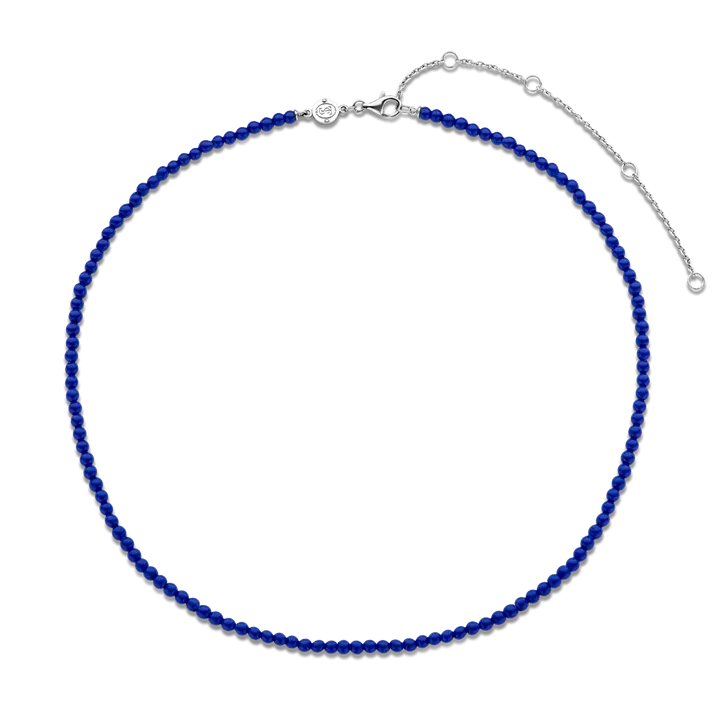 Beaded Lapis Necklace