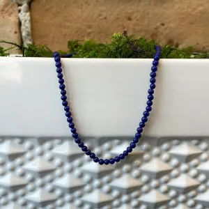 Beaded Lapis Necklace