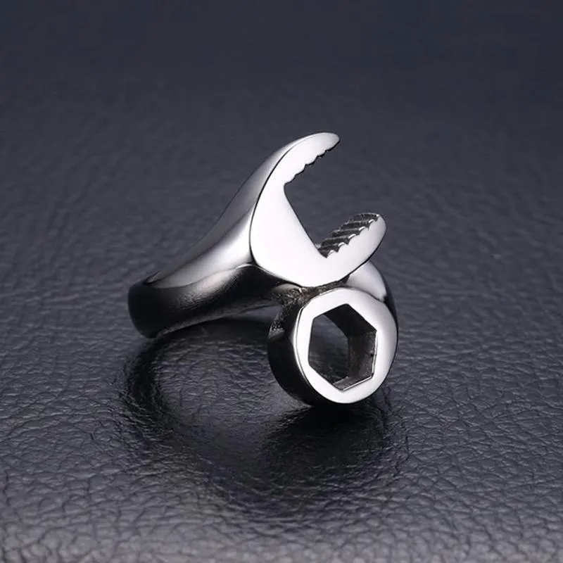 Biker Wrench Punk Ring