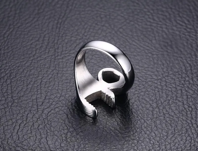 Biker Wrench Punk Ring
