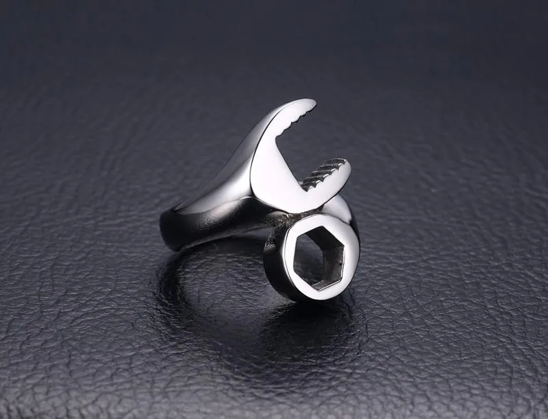 Biker Wrench Punk Ring