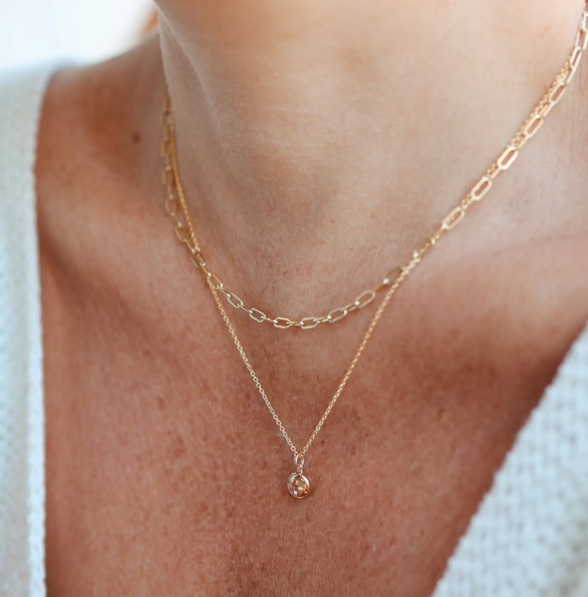 Birthstone Drop Necklace • November