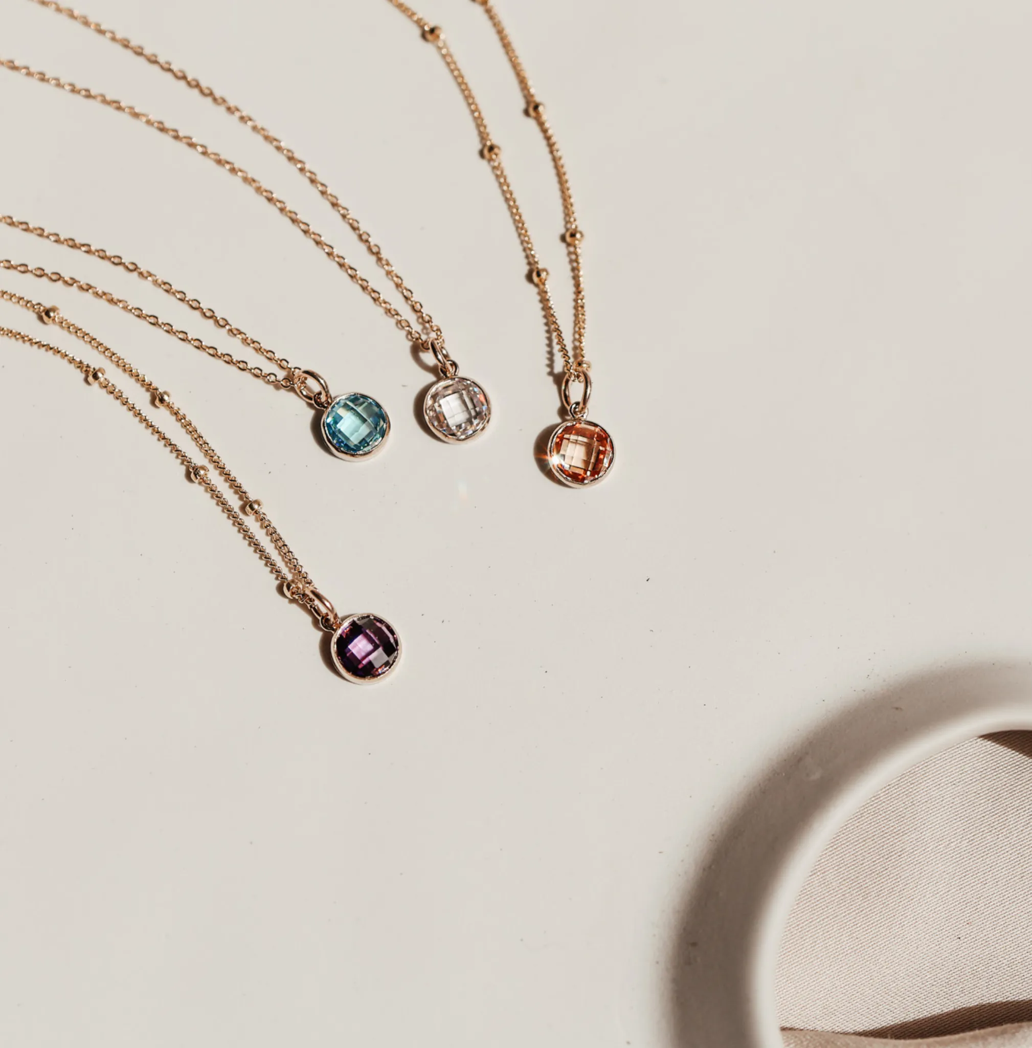 Birthstone Drop Necklace • November