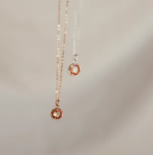Birthstone Drop Necklace • November