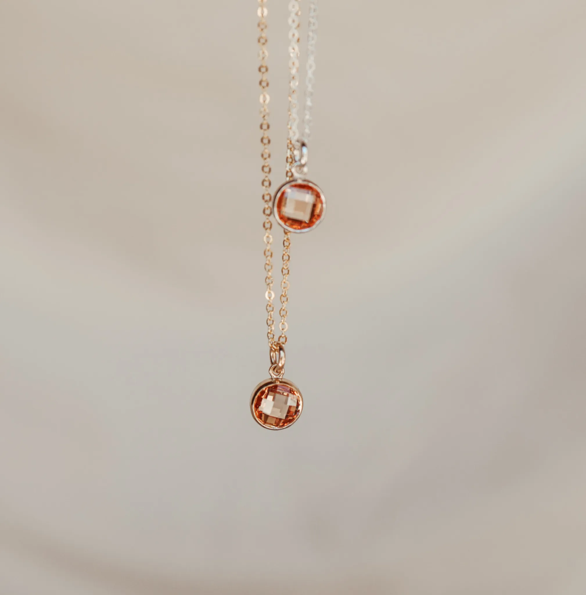 Birthstone Drop Necklace • November