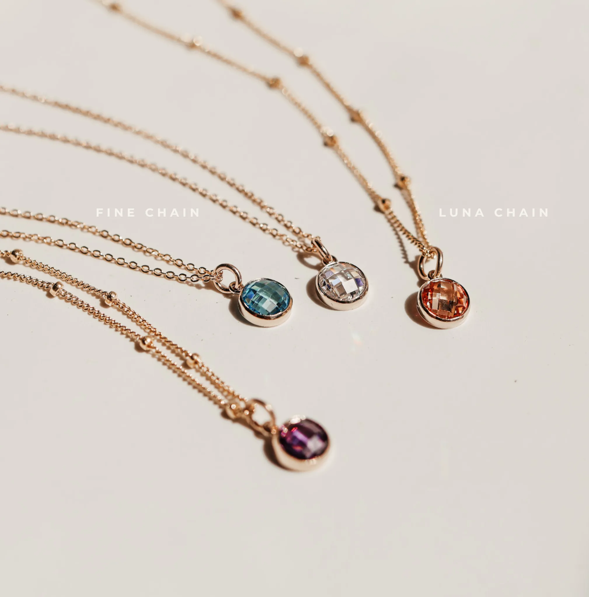 Birthstone Drop Necklace • November