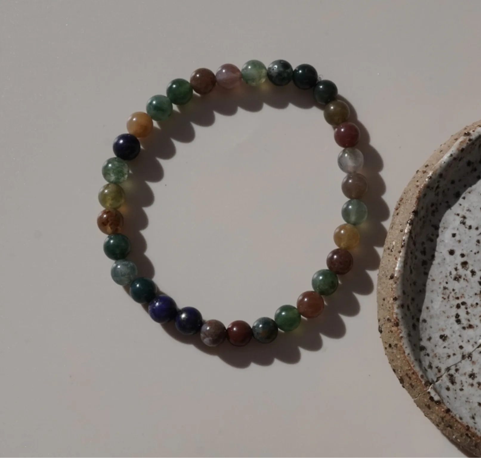 Bloodstone & Lapis Lazuli Strength | Beaded Bracelet Men’s Unisex