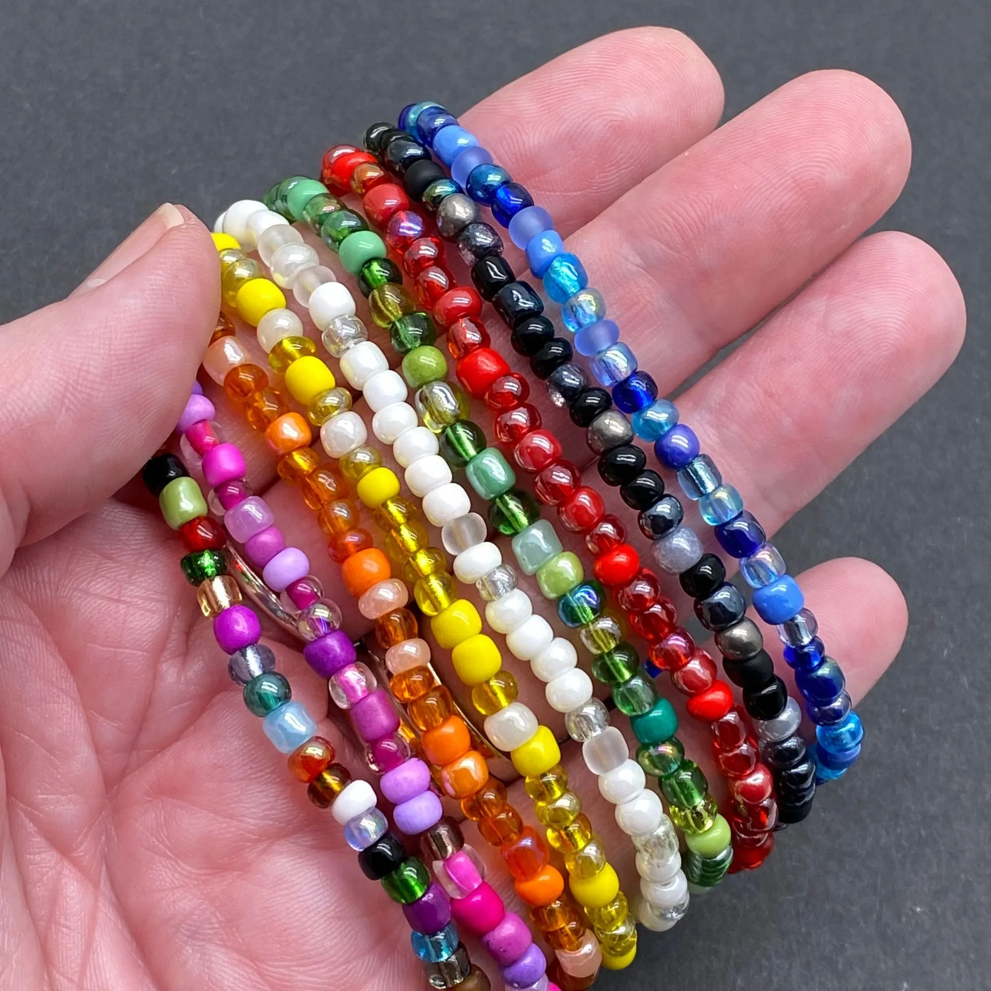 Butterfly Seed Bead Anklet - Colour Choice