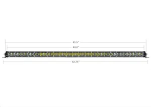Cali Raised LED 42" Slim Single Row LED Bar - Amber
