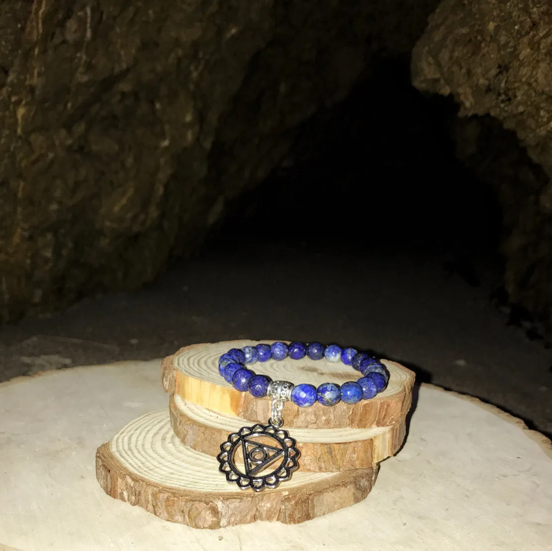 Chakra Bracelet for 5th (Throat) - Lapis Lazuli