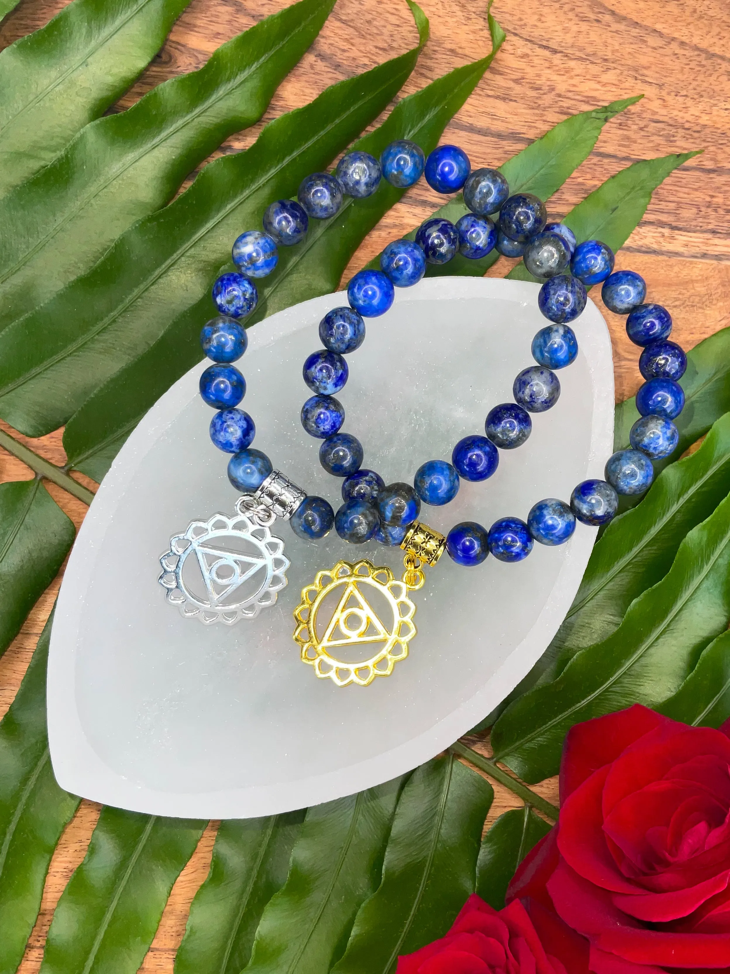 Chakra Bracelet for 5th (Throat) - Lapis Lazuli
