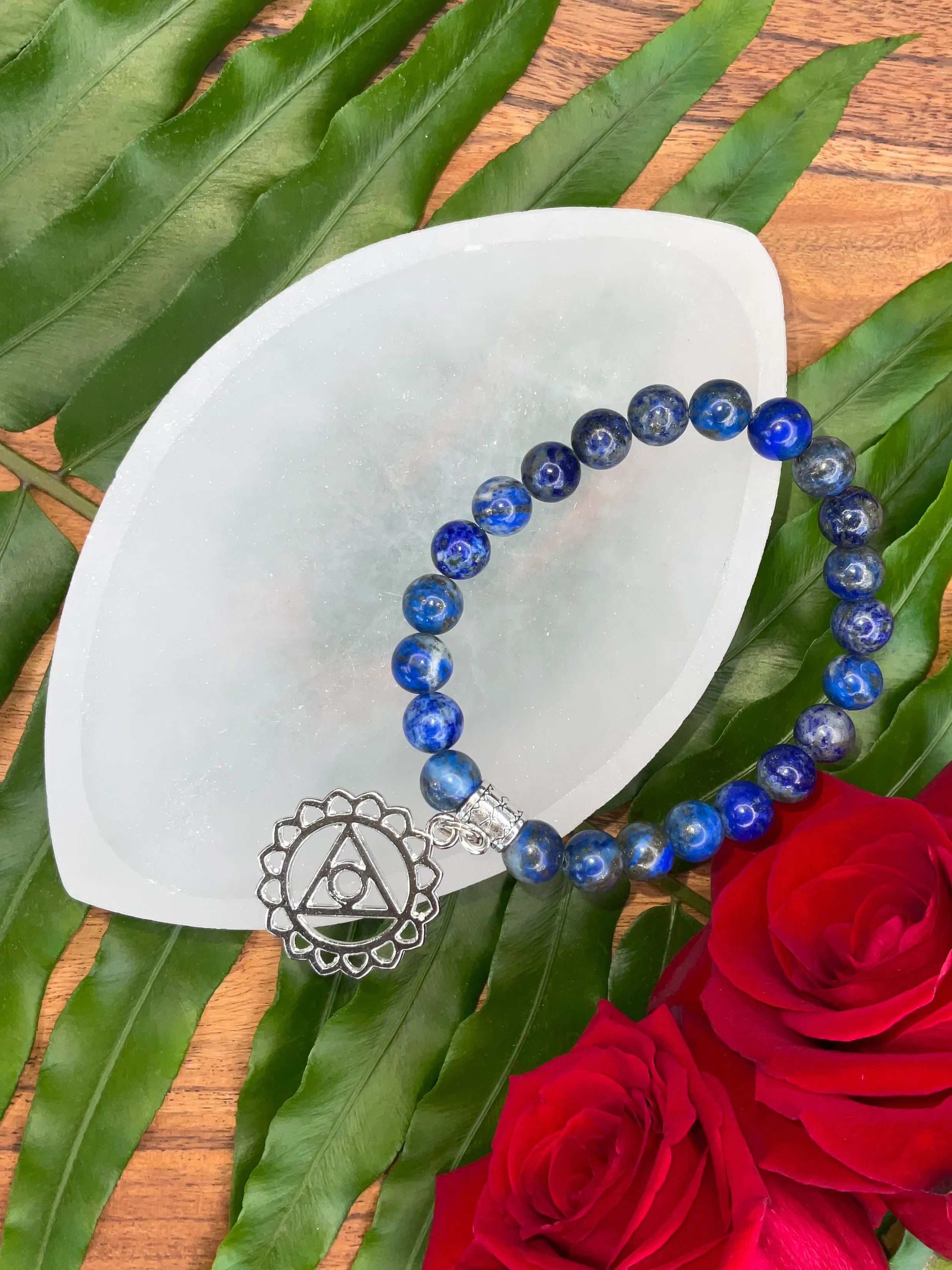 Chakra Bracelet for 5th (Throat) - Lapis Lazuli