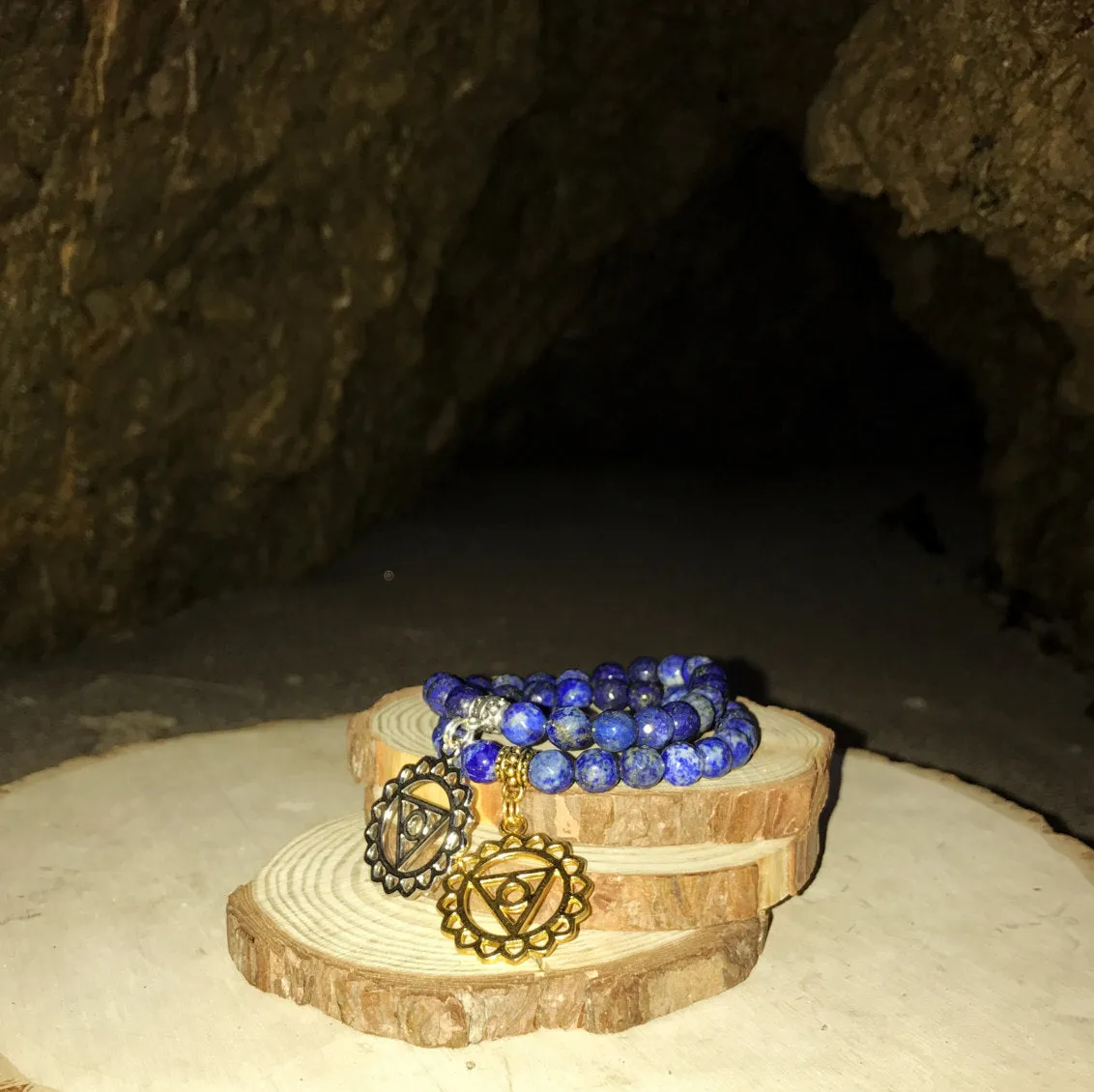 Chakra Bracelet for 5th (Throat) - Lapis Lazuli