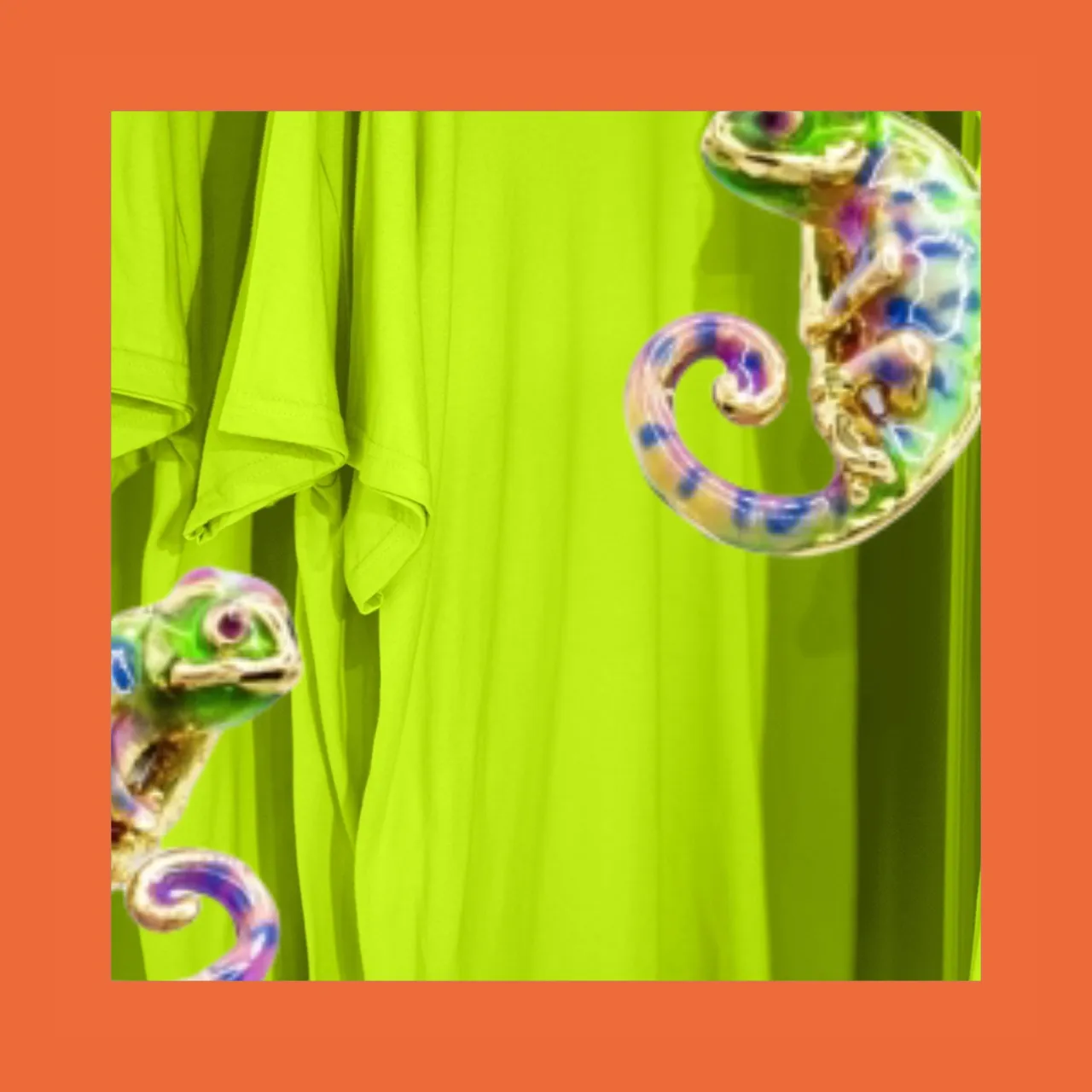 Chameleon Stud Earrings by Bill Skinner