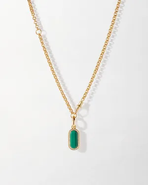 Charlotte Collins Modular Malachite Necklace