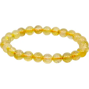 Citrine 6-7mm Bead Gemstone Bracelet