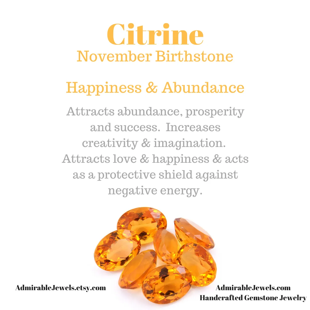 Citrine Briolette Pendant Necklace