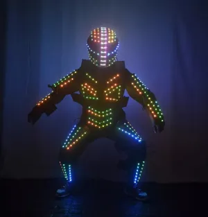 Colorful Led Luminous Robot Dance Suit