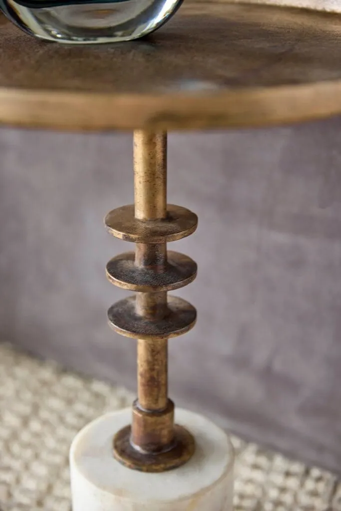 Cyan Design 11661 Jetson Accent Table - Antique Brass