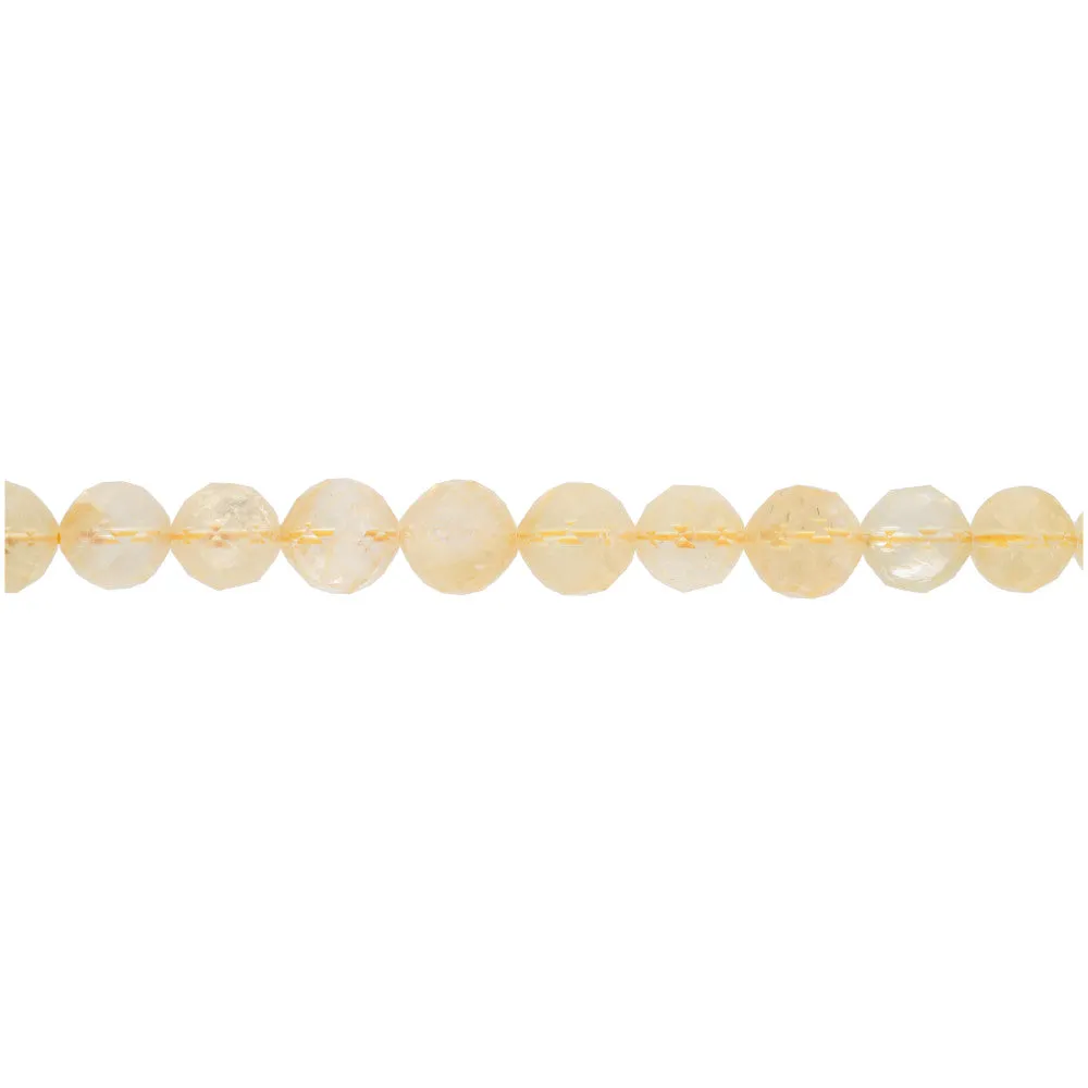 Dakota Stones Gemstone Beads, Citrine, Faceted Round 10mm (16 Inch Strand)