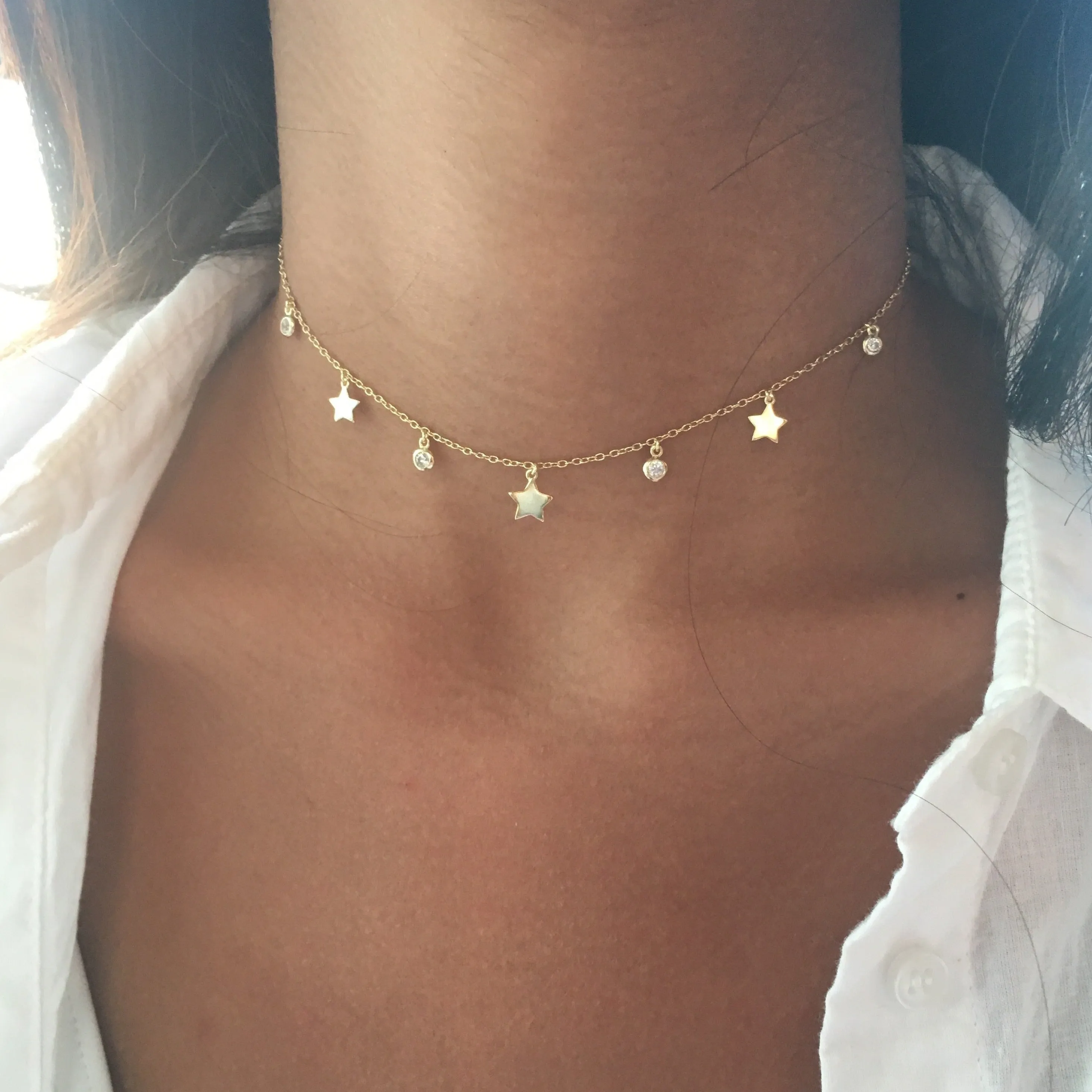 Dangling Star Choker