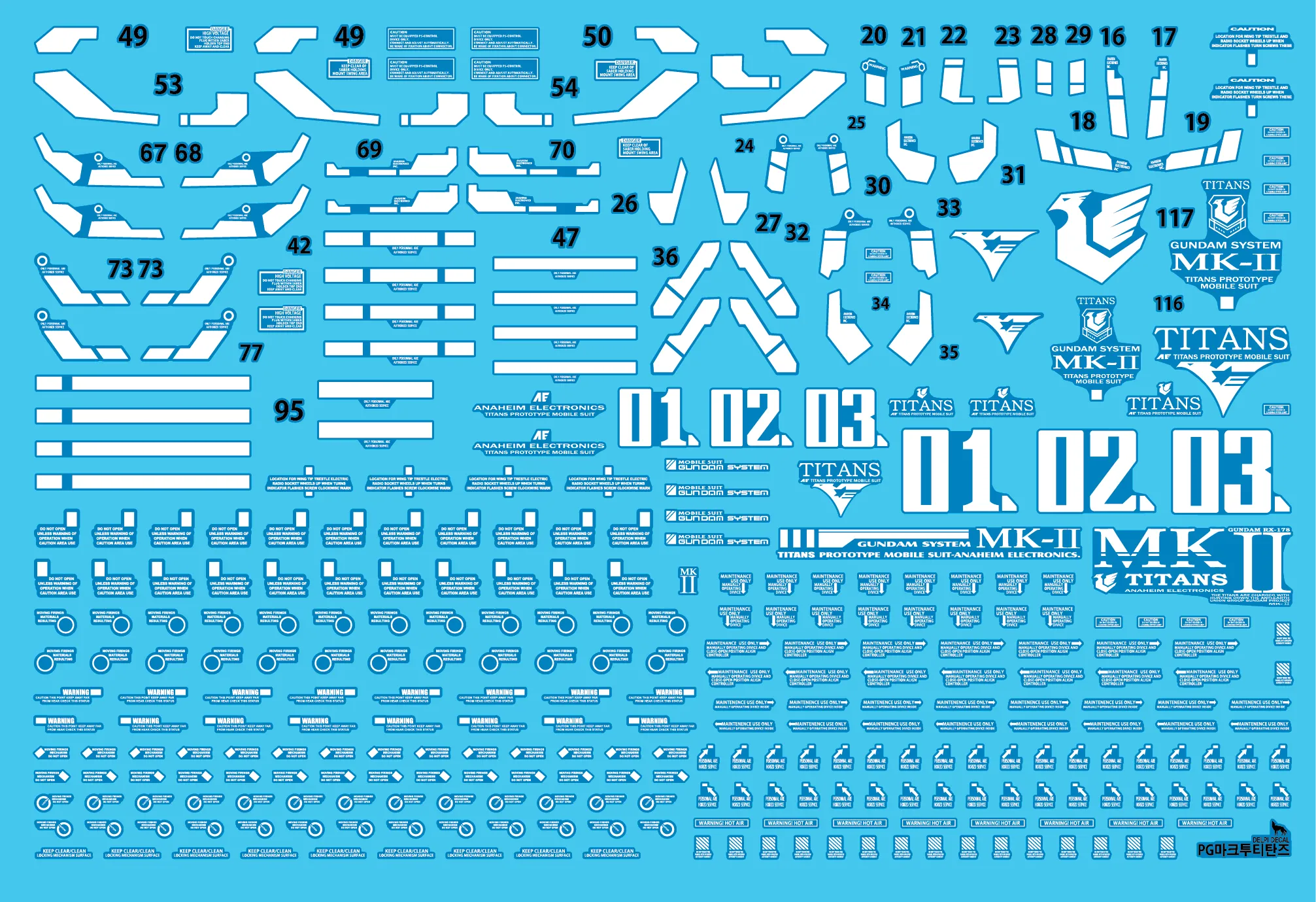 DD PG Mk-II Titans Luminous Water Decal